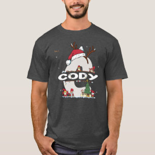 Cody Christmasw Cody Name for funny Xmas  T-Shirt