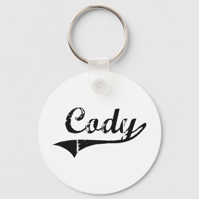 Cody Classic Style Name Keychain (Front)