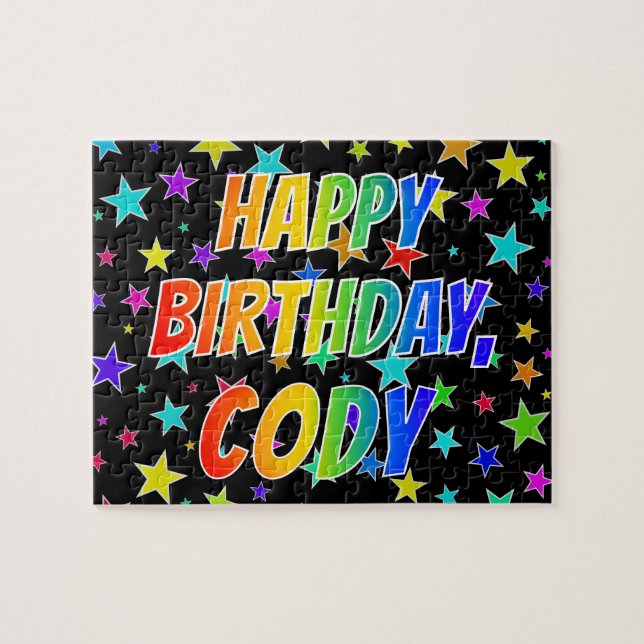 "CODY" First Name, Fun "HAPPY BIRTHDAY" Jigsaw Puzzle (Horizontal)