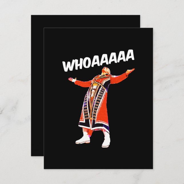 Cody whoaaa enclosure card (Front/Back)