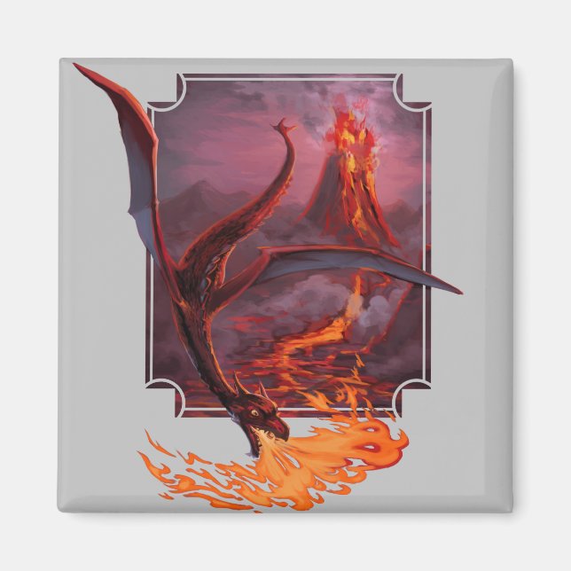 Cody's Lava Dragon Magnet (Front)