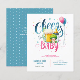 COED Baby Brewing Beers Bottles Couples Shower