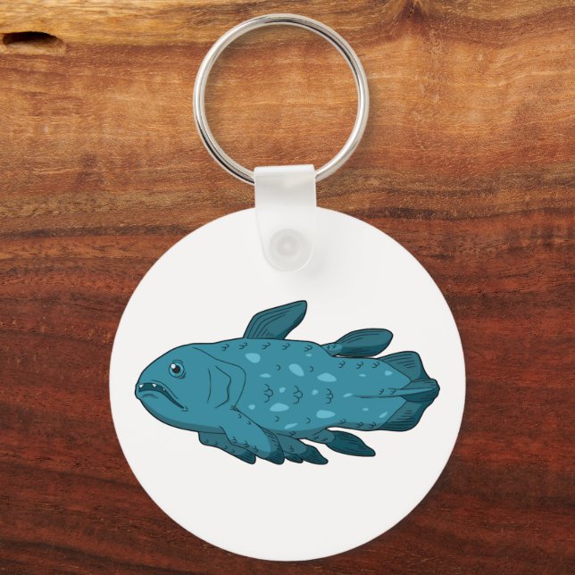 Coelacanth- Ancient Fish Keychain (Front)