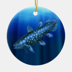 Coelacanth Ceramic Ornament