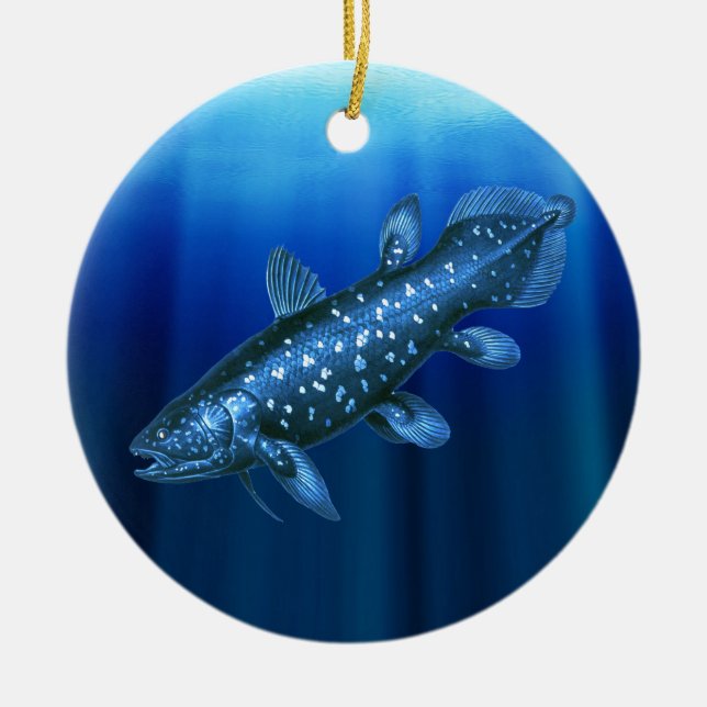 Coelacanth Ceramic Ornament (Front)