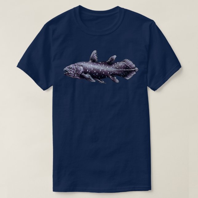 Coelacanth Fish  T-Shirt (Design Front)