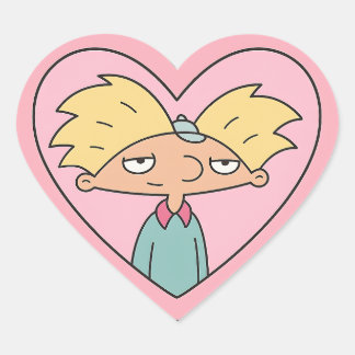 Cœur 90s Crush Heart Locket — Cute Retro Boy Sticker