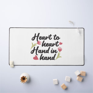 Coeur à coeur, main à main - Citation romantique