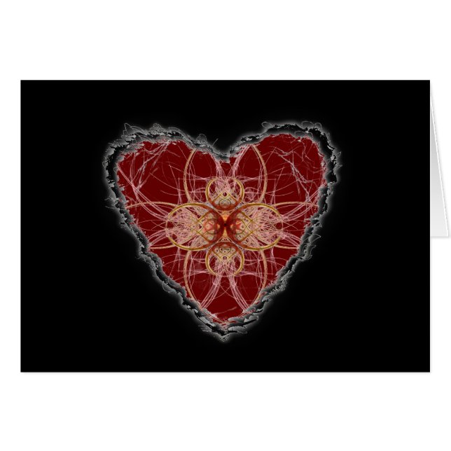Coeur Abstrait Valentine Love (Devant horizontal)