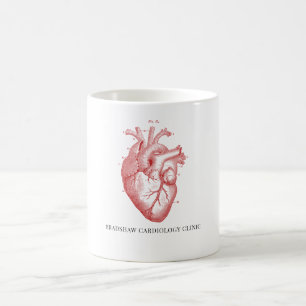 Coeur anatomique Médicale Nom du bureau Café Mug