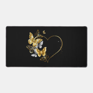 Coeur aux papillons d'or