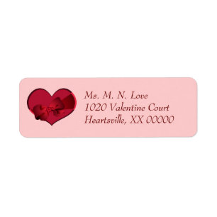 Coeur avec Red Bow Valentine