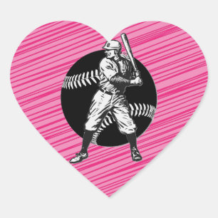 Cœur Baseball : Sticker Coeur Vintage
