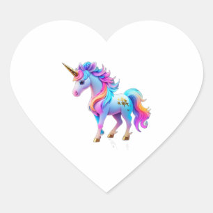 Cœur Beau Sticker Unicorn 1