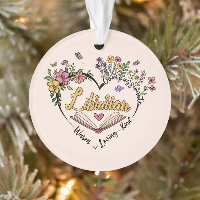 Coeur bibliothécaire floral (Arbre)