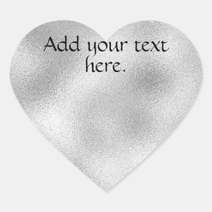 Cœur Blanc Ajouter votre propre sticker Coeur de texte