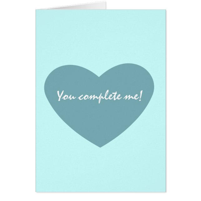 Coeur bleu chic (Devant)