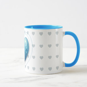 Coeur bleu, mug