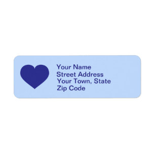Coeur bleu royal