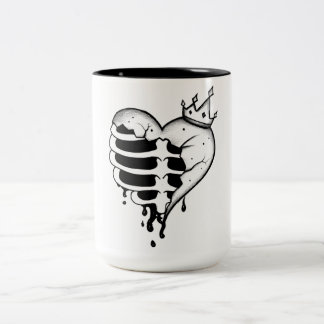 Cœur Brisé Couronné – Mug Cœur Brisé et Force