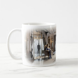 Cœur Brisé Doré dans un Mug de Suite de Luxe Silen