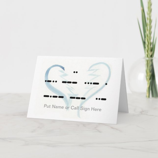 Cœur brisé je t'aime carte personnalisée (Devant)