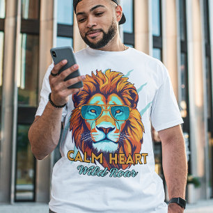 Cœur Calme, Rugissement Sauvage – T-shirt Énergéti