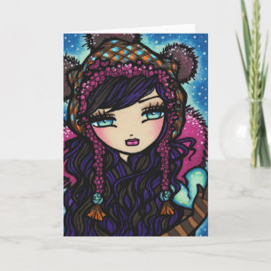 "Coeur carte féerique de glace"
