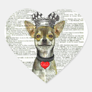 CŒUR CHIHUAHUA LOVE STICKER - LOVE KING