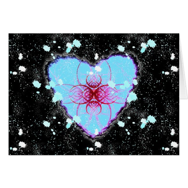 Coeur cosmique Saint Valentin Amour (Devant horizontal)