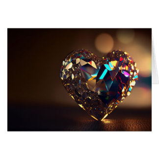 Coeur cristal étincelant