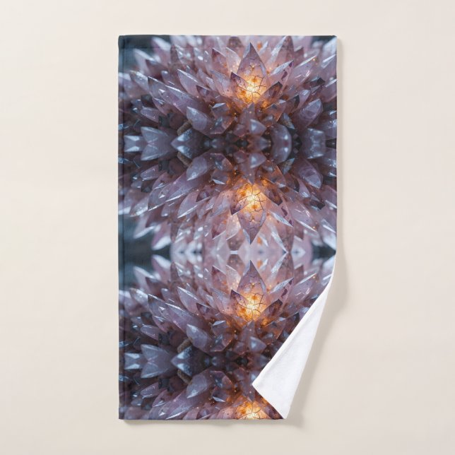 Coeur cristal radiant (Serviette à main)