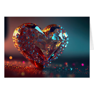 Coeur cristal rouge