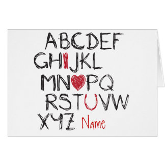 Coeur d'ABC I que vous avez personnalisé