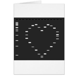 Coeur d'ADN sur le gel d'agarose