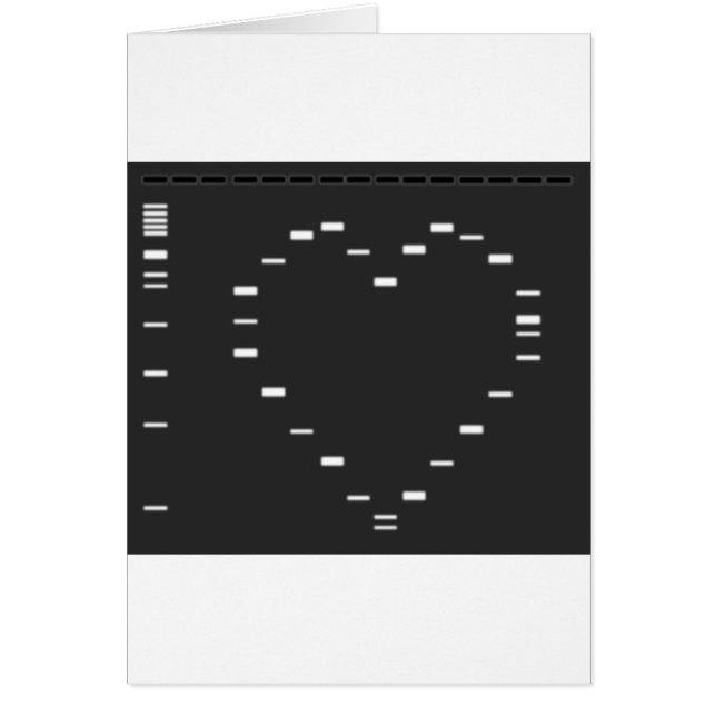 Coeur d'ADN sur le gel d'agarose (Devant)
