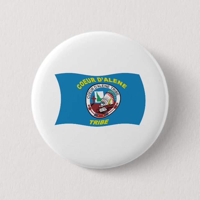 Coeur d'Alene Flag Button (Front)