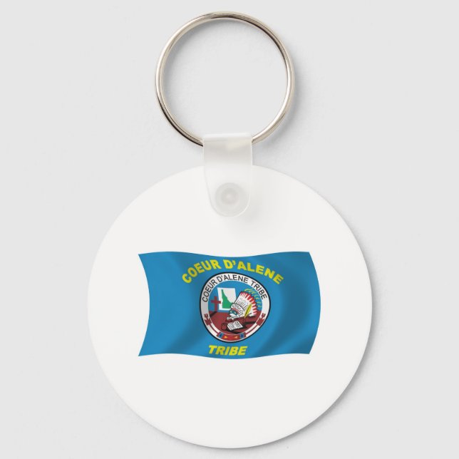 Coeur d'Alene Flag Keychain (Front)