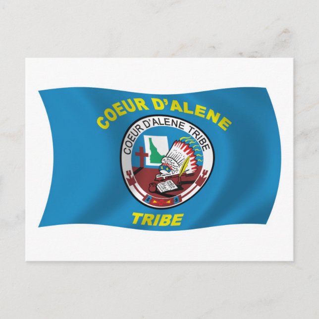 Coeur d'Alene Flag Postcard (Front)