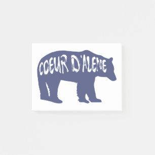 Coeur d'Alene Idaho Bear Post-it Notes