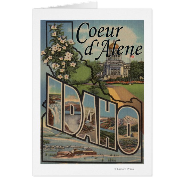 Coeur d'Alene, Idaho - Large Letter Scenes (Front)