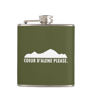 Coeur d'Alene Idaho Please Hip Flask