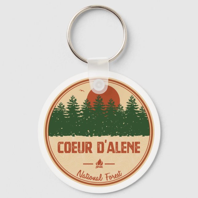 Coeur D'Alene National Forest Keychain (Front)