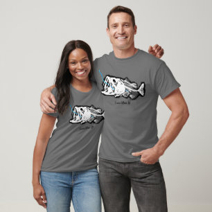 COEUR D'ALENE ONE BAD BASS SWALLOWED ID PATRIOT T-Shirt
