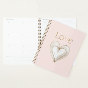 Cœur d'amour en or rose