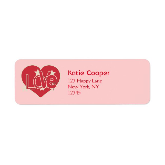 Coeur d'amour et étoiles (Devant)