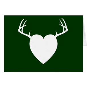 Coeur d'andouillers de chasse de cerfs communs