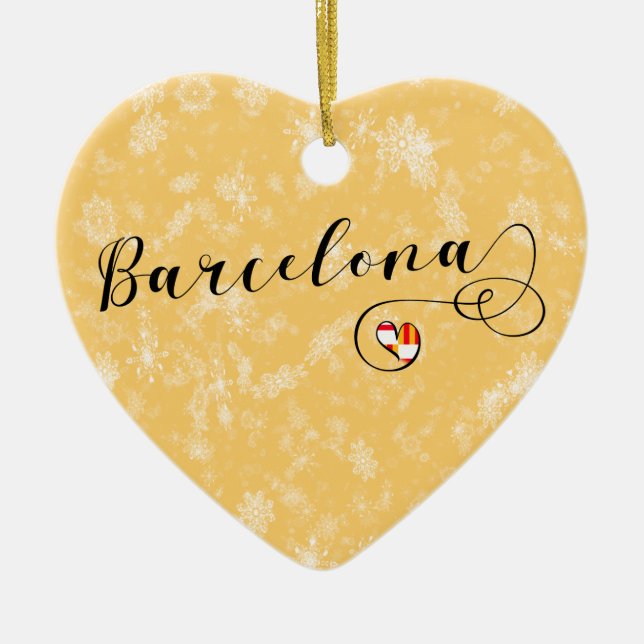 Coeur de Barcelone, Ornement Arbre de Noël (Devant)