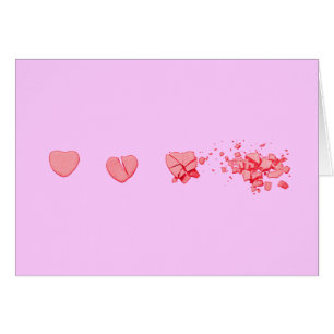 Coeur de bonbons brisé
