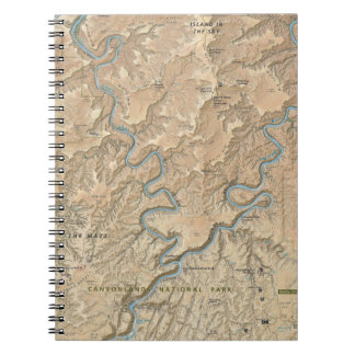 Coeur de carnet de carte de Canyonlands (Utah)